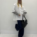 maglia con manica doppio strato layered